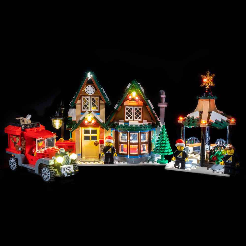 LEGO Winterdorf Postamt 10222 Beleuchtungsset Light My Bricks EU